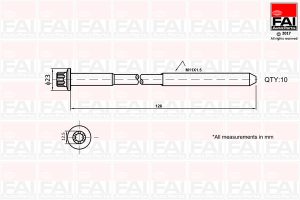 Set surub chiulasa FAI AUTOPARTS B1139