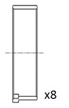 Cuzineti biela FAI AUTOPARTS BB2039-STD DACIA DOKKER AUTOUTILITARA/LIMUZINA SPATIOASA 1,598 cmc (K7M 812, K7M 828) benzina 83 FAI AUTOPARTS BB2039-STD