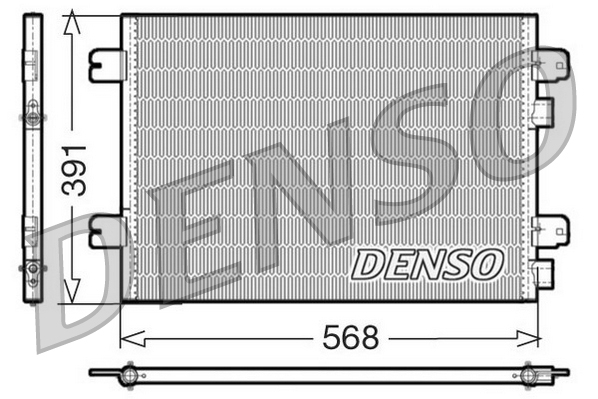 Condensator climatizare DENSO DCN23011 DACIA LOGAN MCV (KS_) 1,461 cmc (K9K 796) diesel 86 DENSO DCN23011