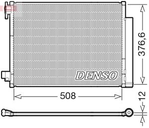 Condensator climatizare DENSO DCN23052 DACIA LOGAN MCV II 1,461 cmc (K9K 626, K9K 612) diesel 90 DENSO DCN23052