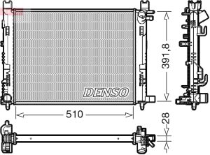 Radiator racire motor DENSO DRM23109