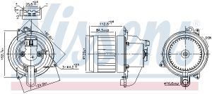 Ventilator habitaclu NISSENS 87609