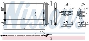 Condensator climatizare NISSENS 941386
