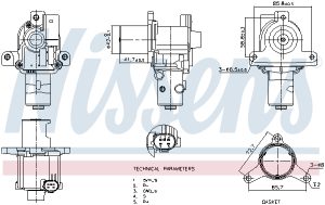 Supapa EGR NISSENS 98183