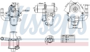 Supapa EGR NISSENS 98264