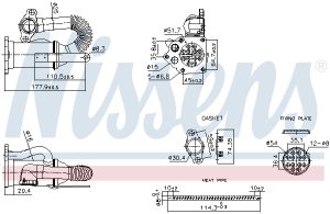 Radiator recirculare gaze de esapament NISSENS 989453