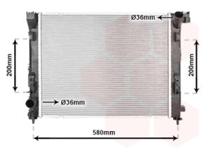 Radiator racire motor VAN WEZEL 13012715