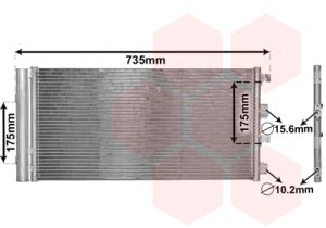 Condensator climatizare VAN WEZEL 15005004