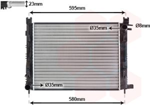 Radiator racire motor VAN WEZEL 15012007