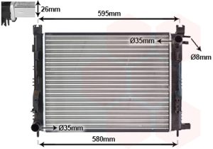 Radiator racire motor VAN WEZEL 15012008