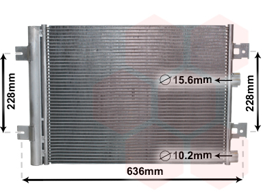 Condensator climatizare VAN WEZEL 43005467 DACIA LOGAN EXPRESS (FS_) 1,461 cmc (K9K 892) diesel 75 VAN WEZEL 43005467