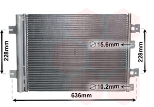 Condensator climatizare VAN WEZEL 43005467