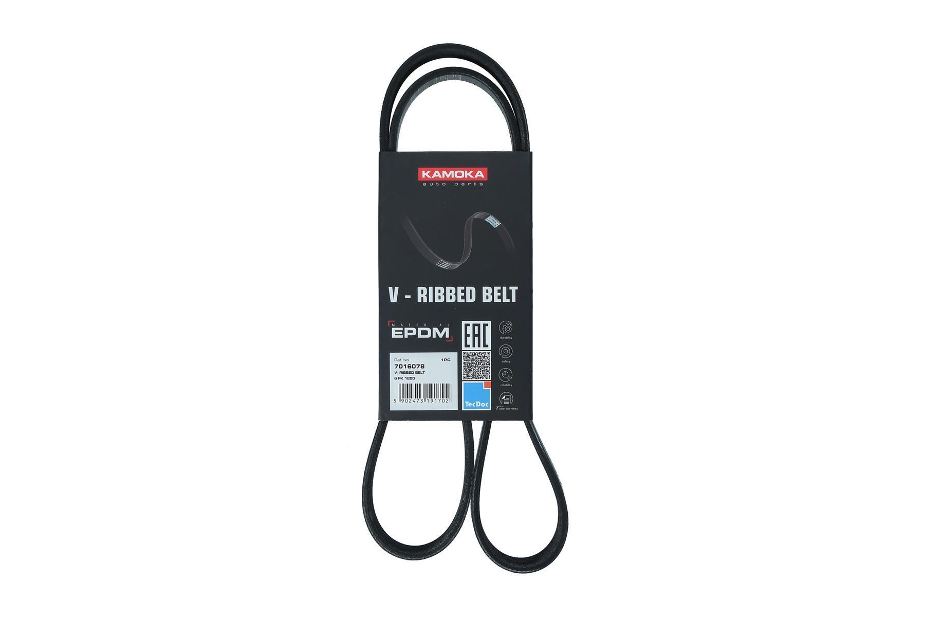 Curea transmisie cu caneluri KAMOKA 7016078 DACIA LOGAN (LS_) 1,461 cmc (K9K 892) diesel 75 KAMOKA 7016078