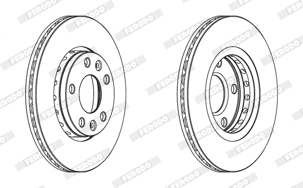 Disc frana FERODO DDF1728C DACIA DUSTER (HS_) 1,461 cmc (K9K 896, K9K 898) diesel 107 FERODO DDF1728C