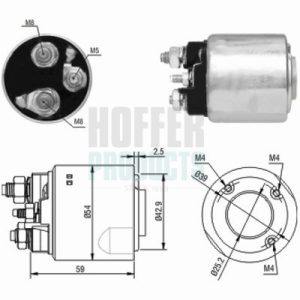 Solenoid electromotor HOFFER 46148