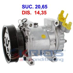 Compresor climatizare HOFFER K11245A DACIA LOGAN MCV (KS_) 1,598 cmc (K7M 800) benzina 84 HOFFER K11245A