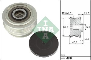 Fulie alternator INA 535 0371 10