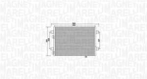 Condensator climatizare MAGNETI MARELLI 350203931000 DACIA LOGAN (LS_) 1,461 cmc (K9K 796) diesel 86 MAGNETI MARELLI 350203931000