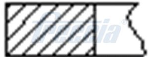 Set segmenti piston FRECCIA FR10-384200