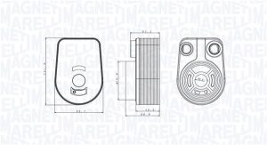 Radiator ulei motor MAGNETI MARELLI 350300002800
