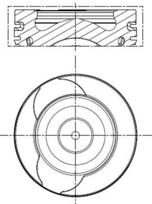 Piston MAHLE ORIGINAL 021 PI 00128 000