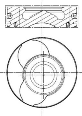Piston MAHLE ORIGINAL 022 01 02