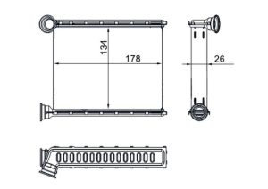 Schimbator de caldura incalzire habitaclu MAHLE ORIGINAL AH 272 000S