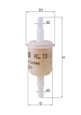 Filtru combustibil MAHLE ORIGINAL KL 13 OF