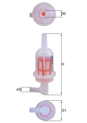 Filtru combustibil MAHLE ORIGINAL KL 33