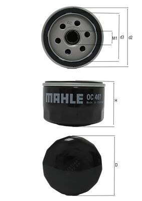 Filtru ulei MAHLE ORIGINAL OC 467