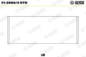 Cuzineti biela GLYCO 71-3988/4 STD – imagine produs