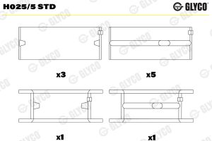 Cuzineti arbore cotit GLYCO H025/5 STD – imagine produs
