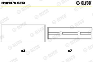 Cuzineti arbore cotit GLYCO H1014/5 STD – imagine produs