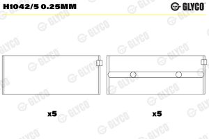 Cuzineti arbore cotit GLYCO H1042/5 0.25mm – imagine produs