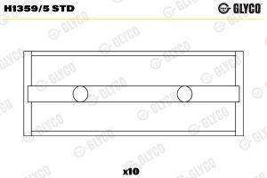 Cuzineti arbore cotit GLYCO H1359/5 STD – imagine produs