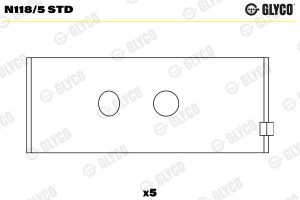 Bucsi ax cu came GLYCO N118/5 STD – imagine produs