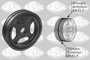 Fulie curea arbore cotit SASIC 2154027