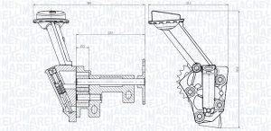 Pompa ulei MAGNETI MARELLI 351516000144