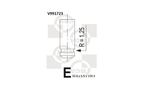 Supapa admisie BGA V991723