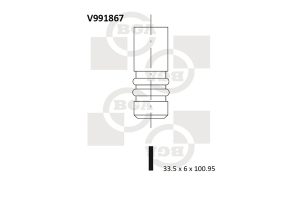 Supapa admisie BGA V991867