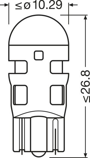 Bec lumini interioare OSRAM 2825DRP-2BL DACIA DOKKER microbus (KE_) 1,461 cmc (K9K 872) diesel 95 OSRAM 2825DRP-2BL