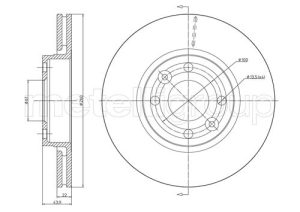 Disc frana METELLI 23-0641C DACIA LOGAN (LS_) 1,598 cmc (K7M 800) benzina 84 METELLI 23-0641C