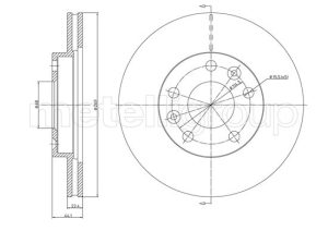 Disc frana METELLI 23-1288C DACIA DUSTER (HM_) 1,461 cmc (K9K 874) diesel 114 METELLI 23-1288C