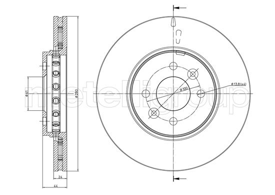 Disc frana METELLI 23-1468C DACIA LODGY (JS_) 1,461 cmc (K9K 872) diesel 116 METELLI 23-1468C