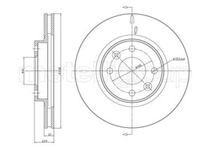 Disc frana METELLI 23-1504C DACIA SANDERO III 999 cmc (H4D 480) benzina 101 METELLI 23-1504C