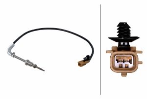 Senzor temperatura gaze evacuare HELLA 6PT 358 226-411