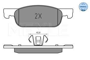 Set placute frana MEYLE 025 225 2517