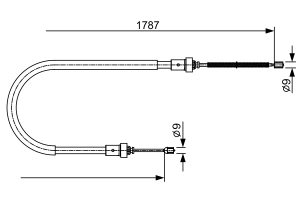 Cablu frana de parcare BOSCH 1 987 482 410