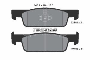 Set placute frana TEXTAR 2244801