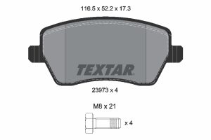 Set placute frana TEXTAR 2397301